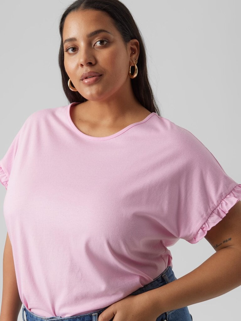 Marškinėliai moterims Vero Moda 5715417056469, rožiniai цена и информация | Marškinėliai moterims | pigu.lt