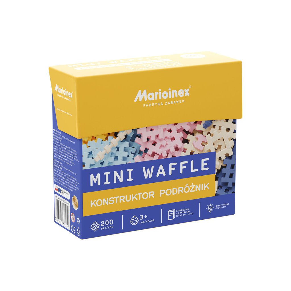 Konstruktorius Marioinex Mini Waffle Keliautoją, 200 d. цена и информация | Konstruktoriai ir kaladėlės | pigu.lt