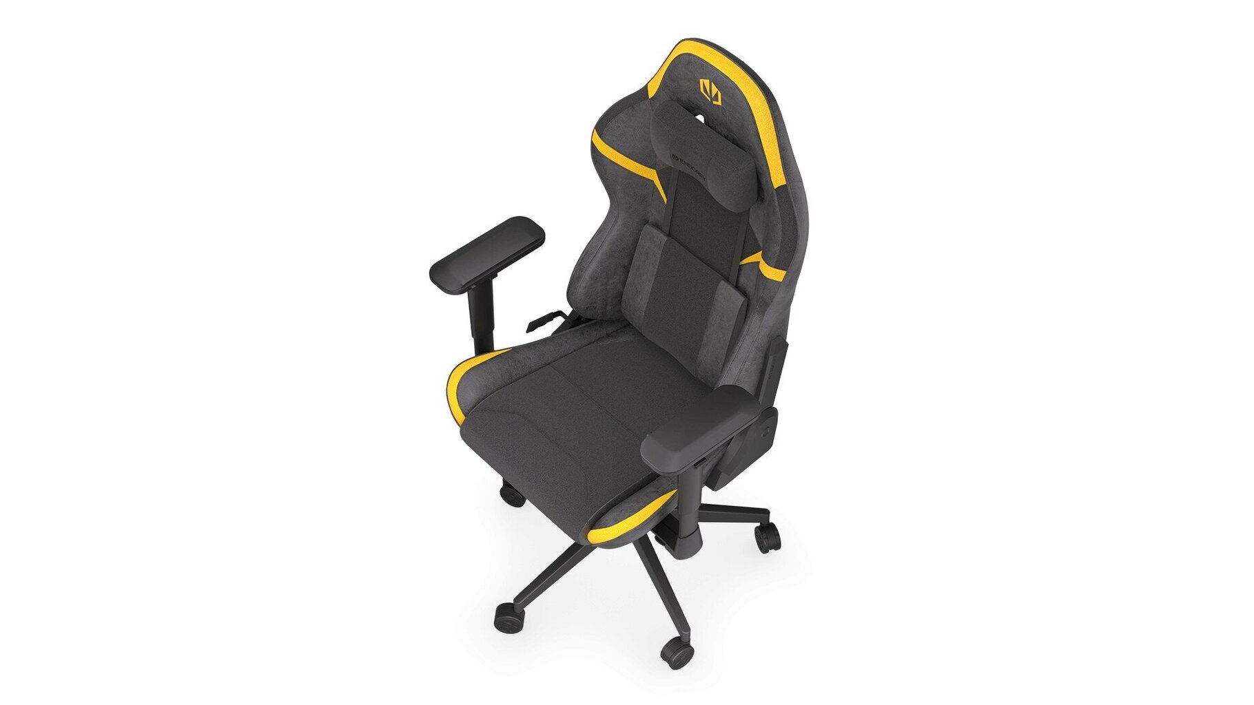 Žaidimų kėdė Endorfy Scrim YL, juoda/geltona kaina ir informacija | Biuro kėdės | pigu.lt