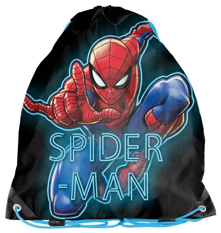 Maišelis sportinei aprangai Paso Žmogus Voras (Spiderman) SP22CS-712, įvairių spalvų kaina ir informacija | Kuprinės mokyklai, sportiniai maišeliai | pigu.lt