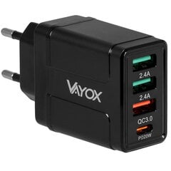 Сетевое зарядное устройство USB Quick Charge 3.0 + PD 32W премиум-класса VA0006 Vayox цена и информация | Зарядные устройства для телефонов | pigu.lt