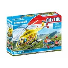 Playset Playmobil 71203 City Life Rescue Helicopter 48 Предметы цена и информация | Конструкторы и кубики | pigu.lt