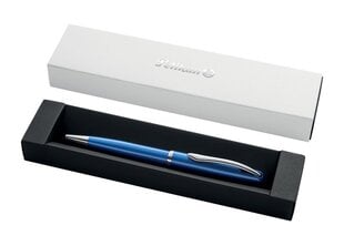 Ручка шариковая Пеликан, синее перо. металлический корпус, поворотный, в подарочной упаковке цена и информация | Письменные принадлежности | pigu.lt