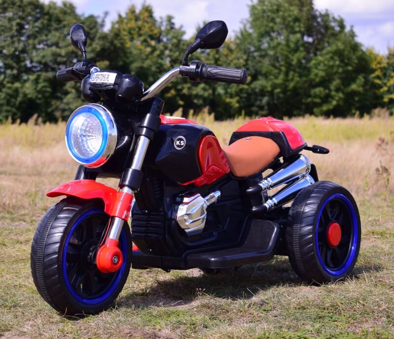 Vaikiškas akumuliatorinis motociklas Super Toys 5189, raudonas цена и информация | Elektromobiliai vaikams | pigu.lt