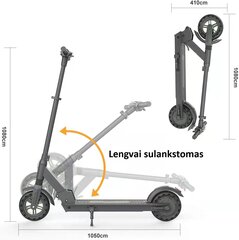 Elektrinis paspirtukas X8Pro, juodas цена и информация | Электрические самокаты | pigu.lt