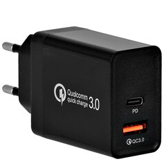 Сетевое зарядное устройство PD + USB QuickCharge 3.0 36 Вт VA0035 Vayox цена и информация | Зарядные устройства для телефонов | pigu.lt