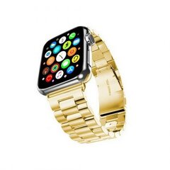 Mercury pasek Metal Apple Watch 42|44|45 mm złoty|gold цена и информация | Аксессуары для смарт-часов и браслетов | pigu.lt