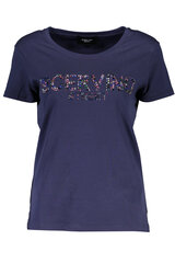 Marškinėliai moterims Scervino Street, mėlyni kaina ir informacija | Marškinėliai moterims | pigu.lt