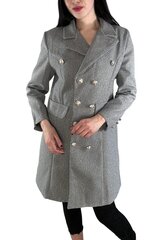 Пальто женское Milano Milos, серый цена и информация | Женские пальто | pigu.lt
