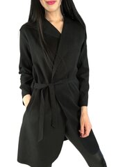 Пальто женское I'Mood, черное цена и информация | Женские пальто | pigu.lt