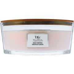 WoodWick kvapioji žvakė Ellipse Sheer Tuberose 453.6 g kaina ir informacija | Žvakės, Žvakidės | pigu.lt