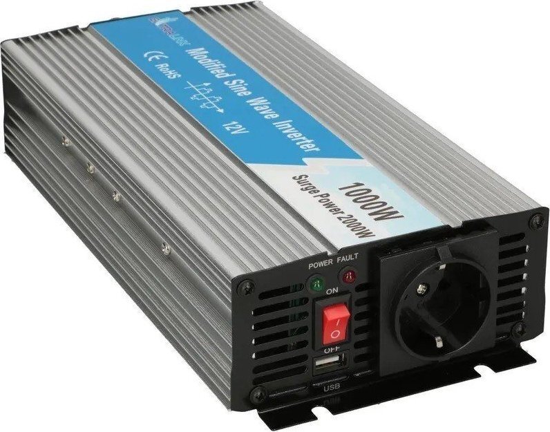 Įtampos keitiklis Extralink 12V - 230V, 1000W цена и информация | Įtampos keitikliai | pigu.lt