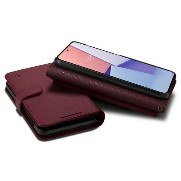 Spigen Wallet S Plus, raudonas kaina ir informacija | Telefono dėklai | pigu.lt