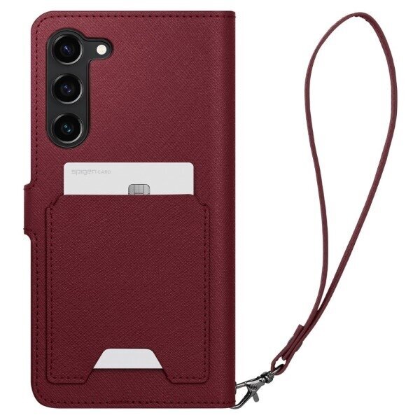 Spigen Wallet S Plus, raudonas kaina ir informacija | Telefono dėklai | pigu.lt