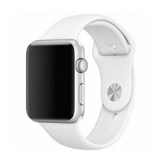 Mercury pasek Silicon Apple Watch 38|40| 41 mm biały|white цена и информация | Аксессуары для смарт-часов и браслетов | pigu.lt