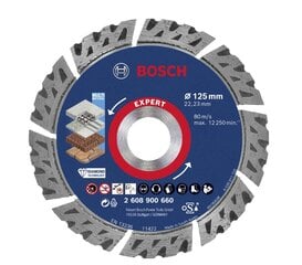 Bosch pjovimo diskas 125 mm kaina ir informacija | Pjūklai, pjovimo staklės | pigu.lt