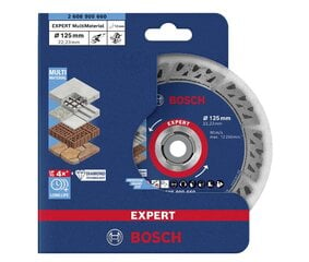 Bosch pjovimo diskas 125 mm kaina ir informacija | Pjūklai, pjovimo staklės | pigu.lt