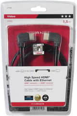 Vivanco HDMI, 1.5m kaina ir informacija | Kabeliai ir laidai | pigu.lt