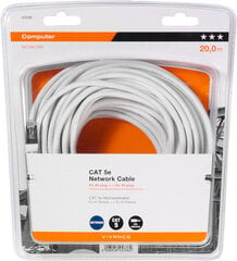 Vivanco сетевой кабель CAT 5e 20м (45336) цена и информация | Кабели и провода | pigu.lt