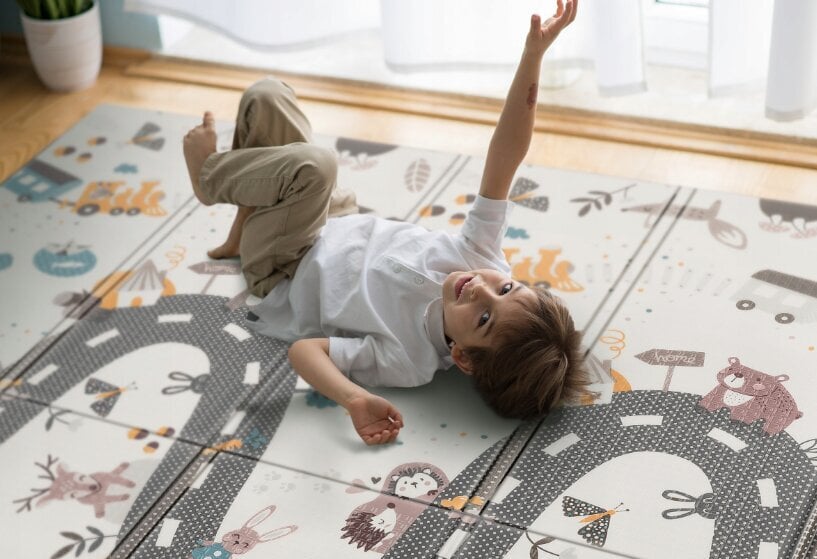Veiklos kilimėlis Nukido, 180x200 cm kaina ir informacija | Lavinimo kilimėliai | pigu.lt