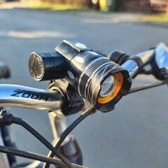 Велосипедный фонарь T6 USB + задний фонарь цена и информация | Велосипедные фонари, отражатели | pigu.lt