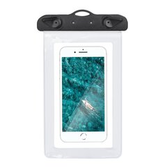 Непромокаемый чехол для телефона с пряжкой для ремня, белый цена и информация | Чехлы для телефонов | pigu.lt
