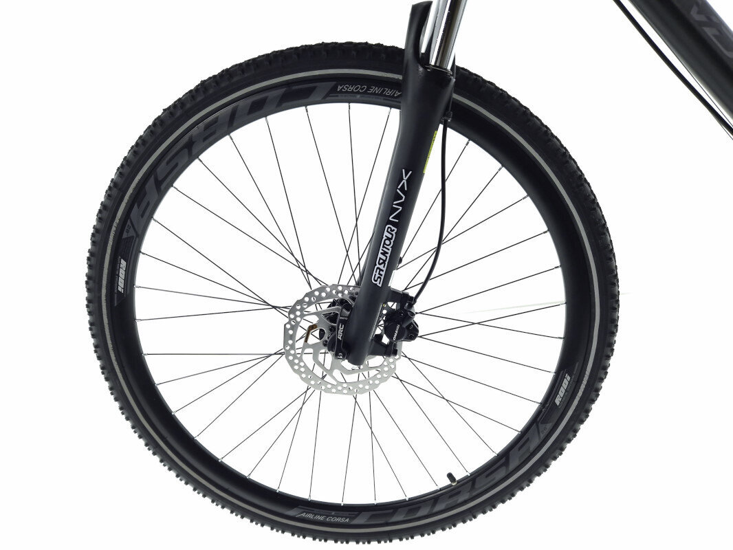 Vyriškas dviratis Kands Avangarde, 182-200 cm, aliuminio rėmas, su amortizatoriumi, 28" aliumininiai ratai, 27 pavarų Shimano perjungėjas, Juoda kaina ir informacija | Dviračiai | pigu.lt