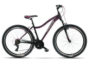 Moteriškas dviratis MTB Kands Energy 500, 150-167 cm, 27,5" aliumininiai ratai, Juoda/rožinė kaina ir informacija | Dviračiai | pigu.lt