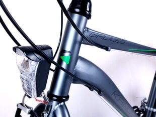 Vyriškas dviratis Kands Galileo, 166-181 cm, 28" aliumininiai ratai, 21 pavarų Shimano perjungėjas, Grafitas kaina ir informacija | Dviračiai | pigu.lt