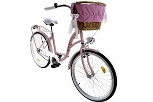 Vaikiškas dviratis Davi Amelia, 130-165 cm, 24", rožinis kaina ir informacija | Dviračiai | pigu.lt