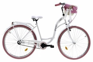 Moteriškas dviratis Davi Lila, 160-185 cm, 28", baltas kaina ir informacija | Dviračiai | pigu.lt
