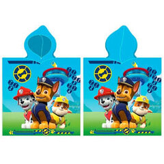 Javoli детское полотенце-пончо Paw Patrol PAW-P015*01, бирюзовый/зелёный цена и информация | Полотенца | pigu.lt