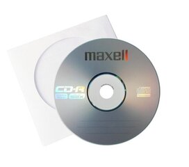 CD-R диск в бумажном конверте MAXELL, 700МБ, 52X, 80 мин. цена и информация | Виниловые пластинки, CD, DVD | pigu.lt