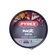 Съемная форма Pyrex Magic Круглый Чёрный Металл Ø 26 cm 4 штук цена и информация | Формы, посуда для выпечки | pigu.lt