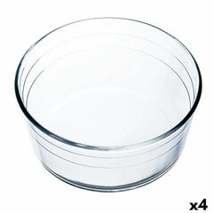 Форма для выпечки Ô Cuisine Суфле Прозрачный 22 x 22 x 10 cm Cтекло (4 штук) цена и информация | Формы, посуда для выпечки | pigu.lt
