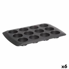 Форма для мини-тарталеток Pyrex Magic Чёрный 31 x 26 x 4 cm (6 штук) цена и информация | Формы, посуда для выпечки | pigu.lt