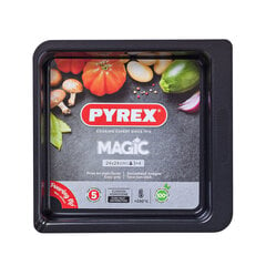Форма для выпечки Pyrex Magic Квадратный Прямоугольный Чёрный Металл 24 x 24 cm (6 штук) цена и информация | Формы, посуда для выпечки | pigu.lt
