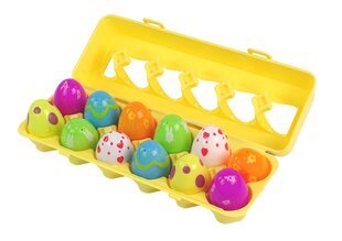 Žaislinių kiaušinių rinkinys Squishy, 12 d. kaina ir informacija | Lavinamieji žaislai | pigu.lt