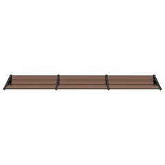 vidaXL Stogelis durims, juodos spalvos, 358,5x90cm, polikarbonatas цена и информация | Зонты, маркизы, стойки | pigu.lt