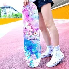 Скейтборд Aoli LED Skateboard единорог/unicorn, 80 см цена и информация | Скейтборды | pigu.lt