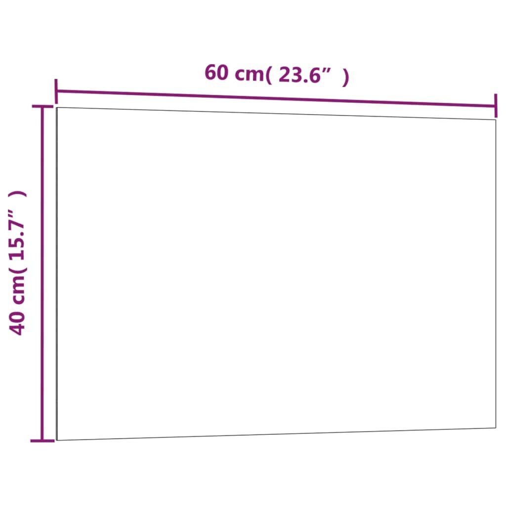 Sieninė magnetinė lenta 60x40cm, balta kaina ir informacija | Kanceliarinės prekės | pigu.lt