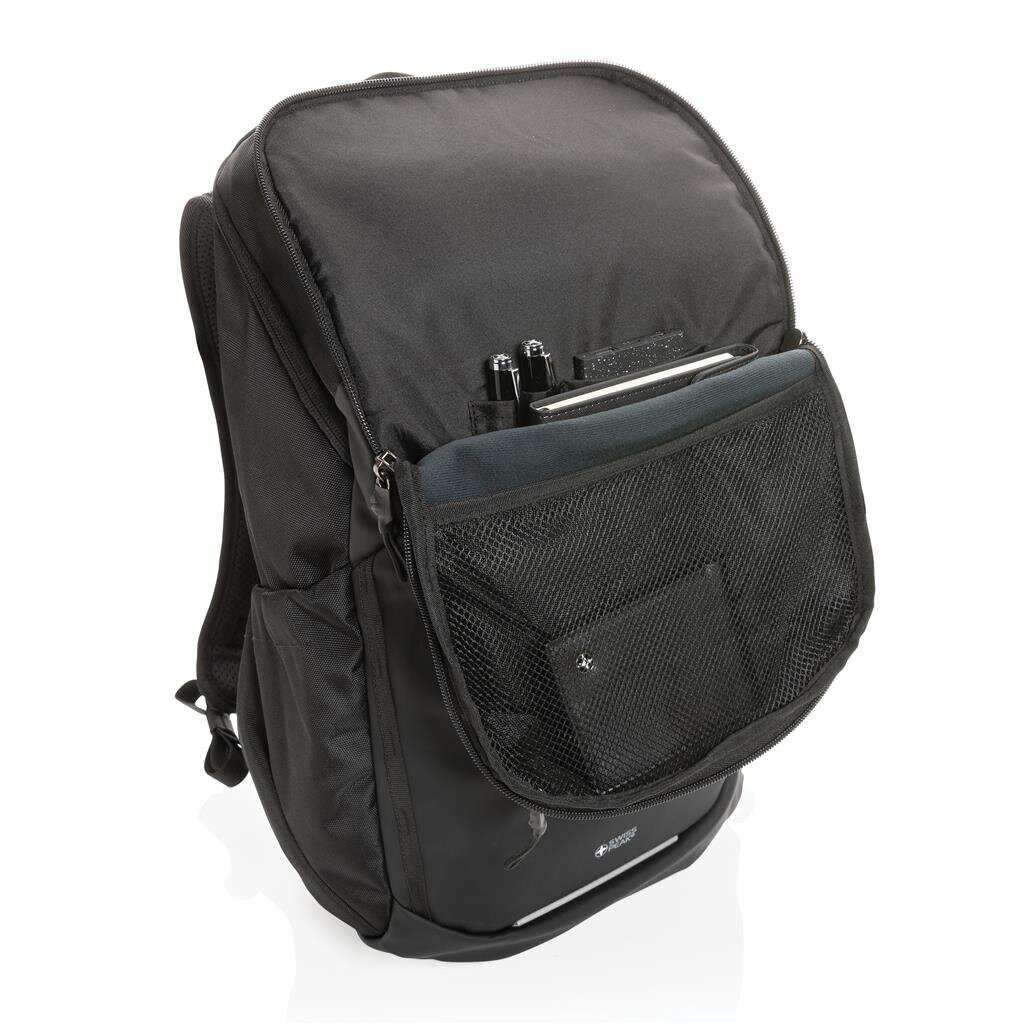 Kuprinė nešiojamam kompiuteriui 15,6" Swiss Peak Aware™, 19L, juoda kaina ir informacija | Kuprinės ir krepšiai | pigu.lt