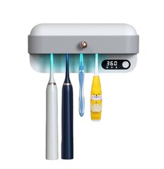 Держатель для зубных щеток - УФ-стерилизатор цена и информация | Набор акскссуаров для ванной | pigu.lt