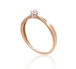 Золотое кольцо  1.10 гр,размер: 17.0, 585° цена и информация | Кольцо | pigu.lt