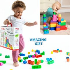 Набор силиконовых мягких блоков (42 элемента ) цена и информация | Развивающие игрушки | pigu.lt
