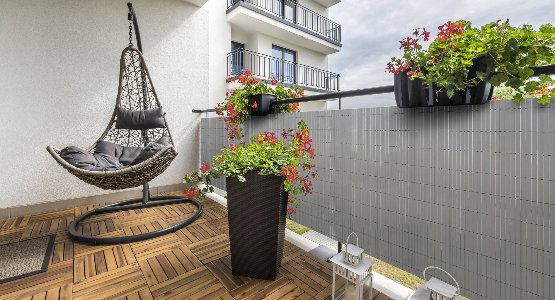 Balkono/terasos apsauga nuo saulės, Molde Plast PVC, 1,4 x 4 m, pilka цена и информация | Skėčiai, markizės, stovai | pigu.lt