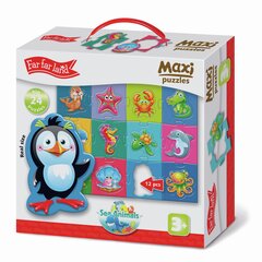 Макси-пазл - Морские животные  (61 x 47см) цена и информация | Развивающие игрушки | pigu.lt