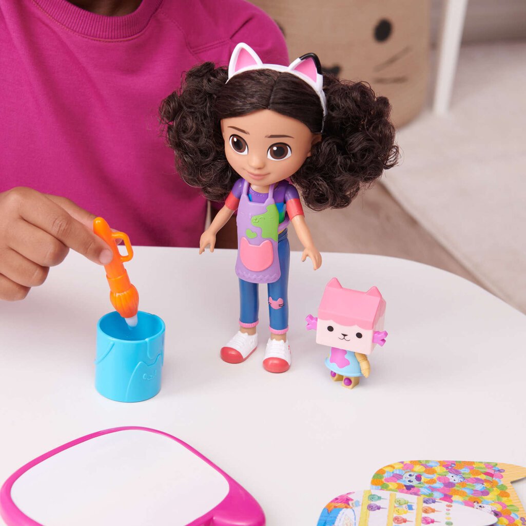 Katės ir lėlės rinkinys Gabby's Dollhouse, 20 cm kaina ir informacija | Žaislai mergaitėms | pigu.lt