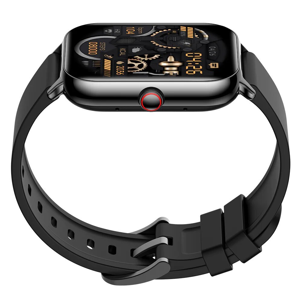 Kumi KU6, black цена и информация | Išmanieji laikrodžiai (smartwatch) | pigu.lt