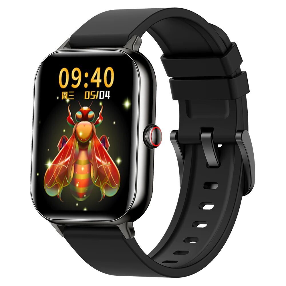 Kumi KU6, black цена и информация | Išmanieji laikrodžiai (smartwatch) | pigu.lt